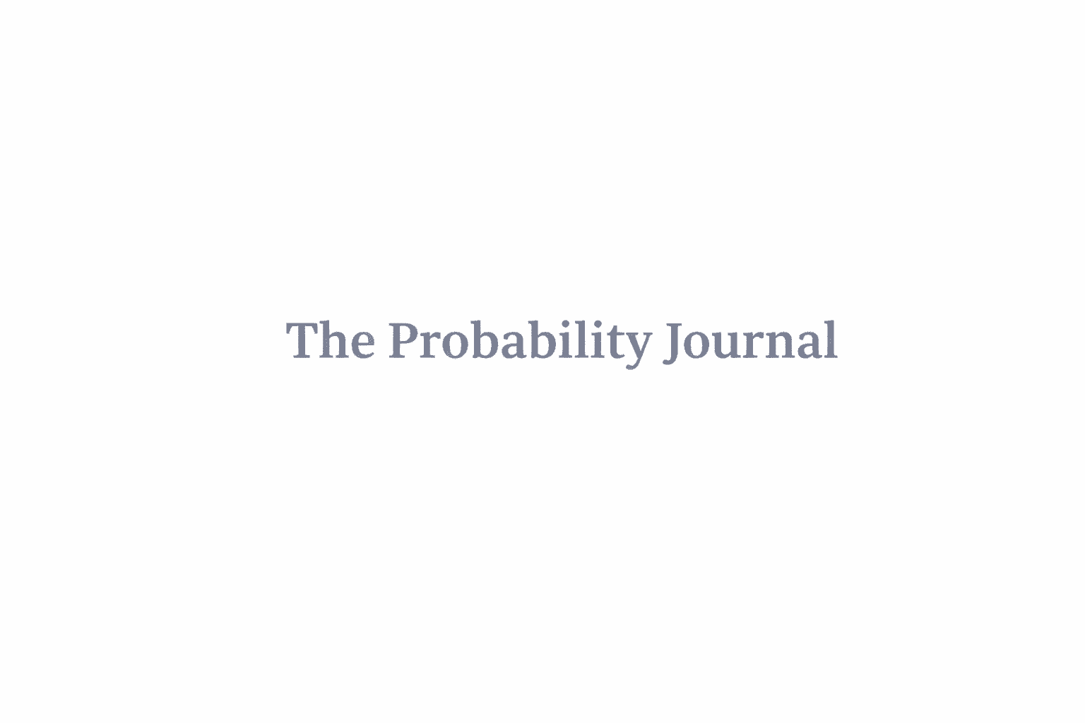 Probability Journal